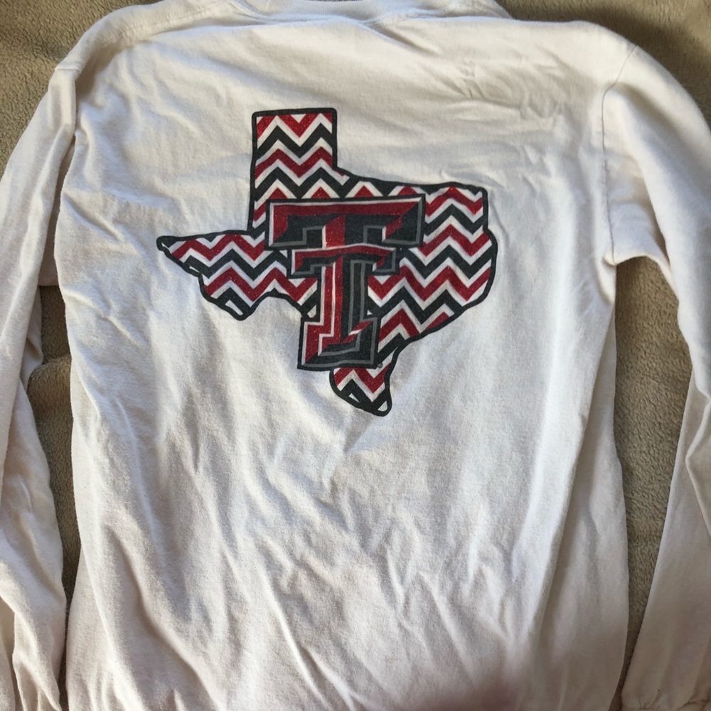 Glitter Texas Tech long sleeve shirt